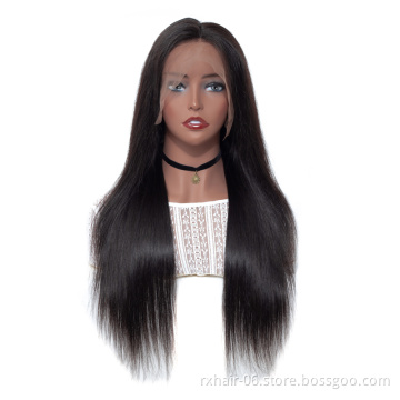 Hot Sale Natural Virgin 40 Inch Full Lace Wigs Human Hair Brazilian